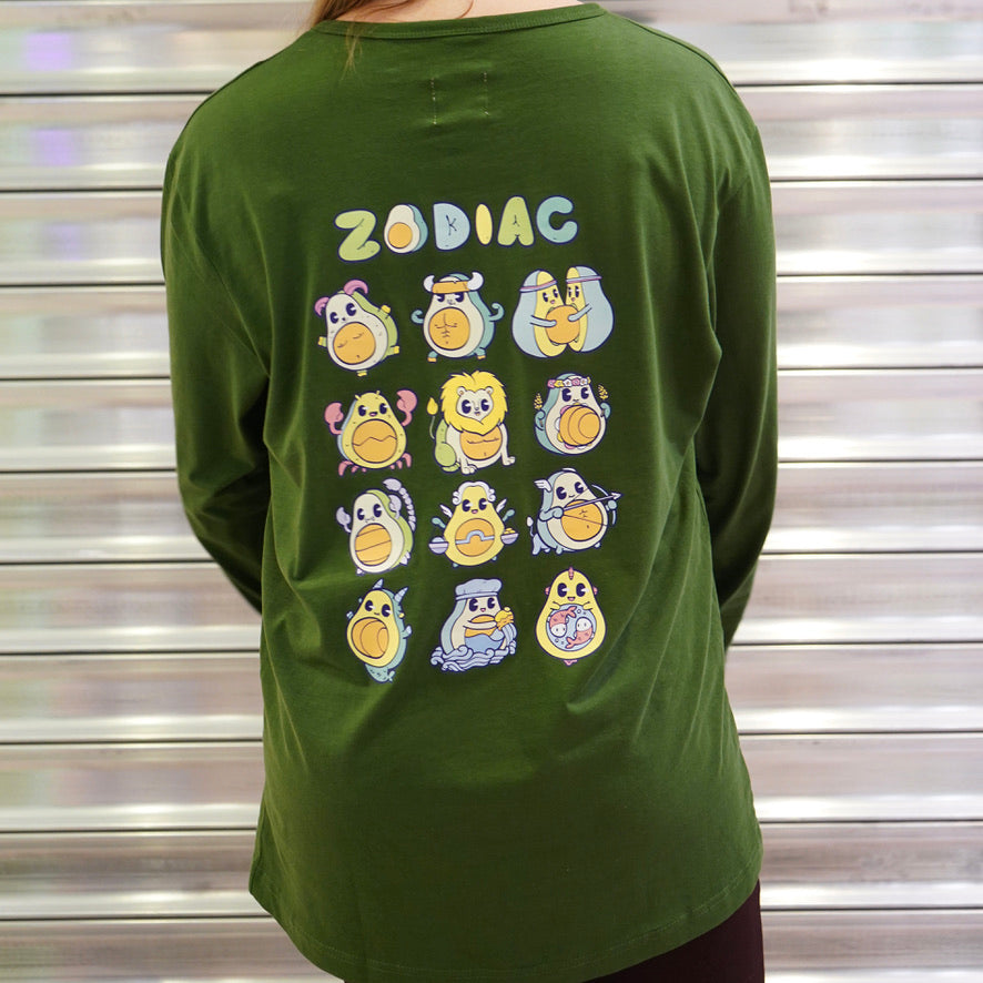 ZODIAC Long Sleeve Tee Green