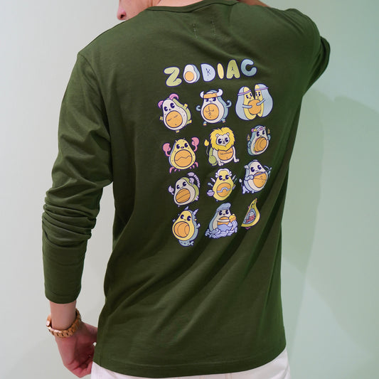 ZODIAC Long Sleeve Tee Green